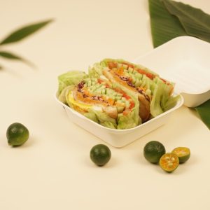 Biodegradable Clamshell Containers - Secure Sealing for Food Packaging