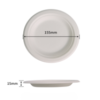 6 inch bagasse round plate