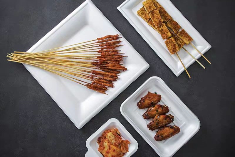 portion control of large and small square plates