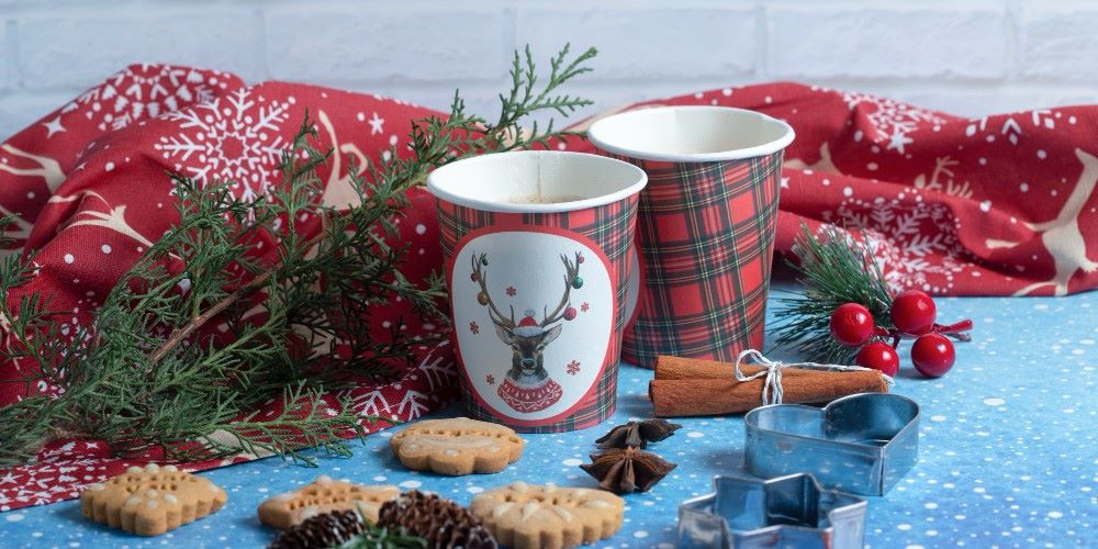 christmas disposable cups