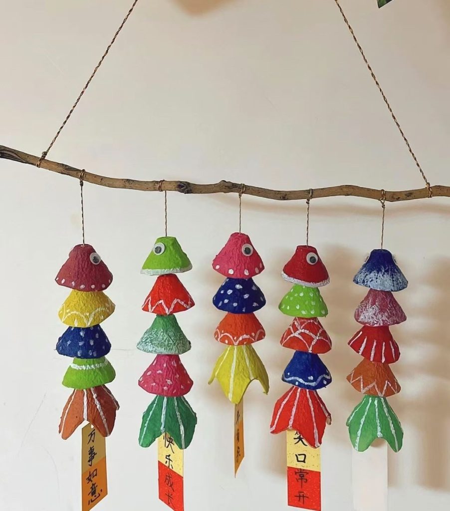 use egg cartons to create beautiful homemade decorations