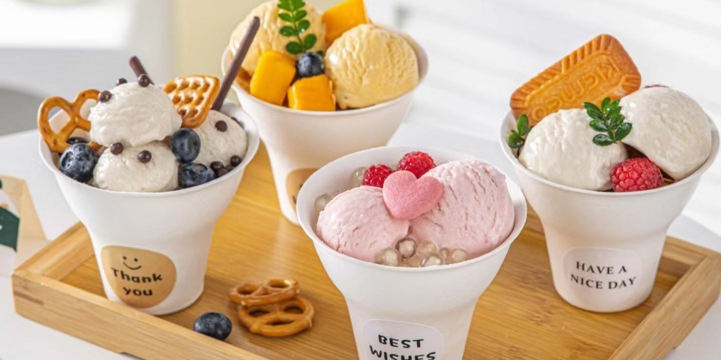 bagasse ice crem cup
