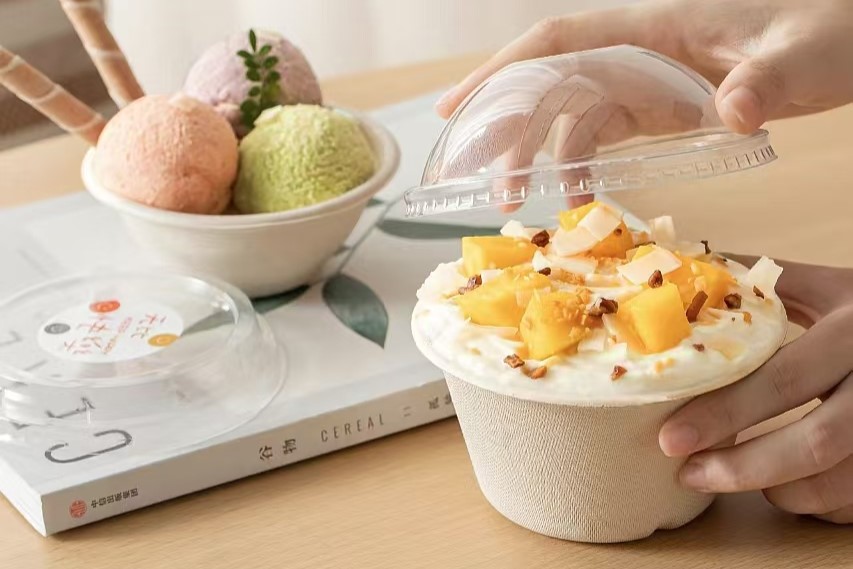 ice cream cup with lid