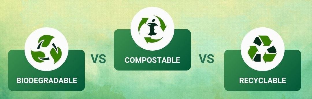 biodegradable vs. compostable vs. recyclable