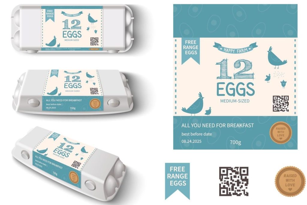 personaliz egg cartons
