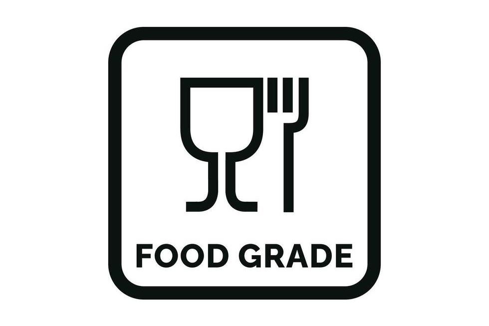 food grade packaging mark icon symbol vector