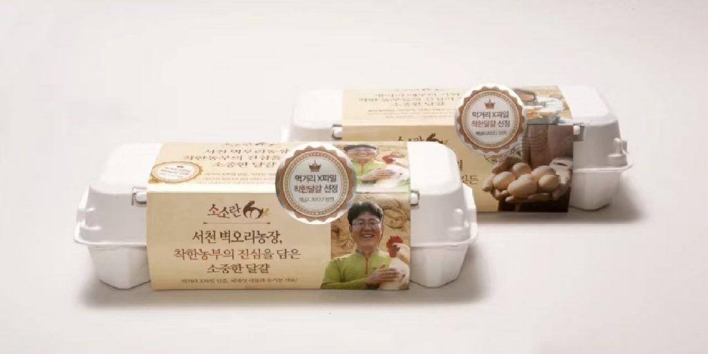 use egg carton to tell your brand story