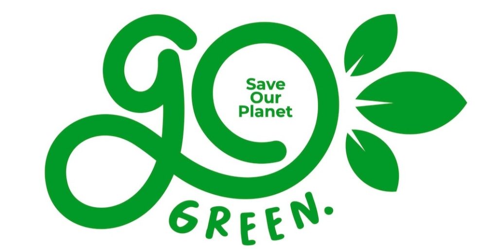 go green minimalist modern label logo calligraphy lettering text go green vector typography 567423 6