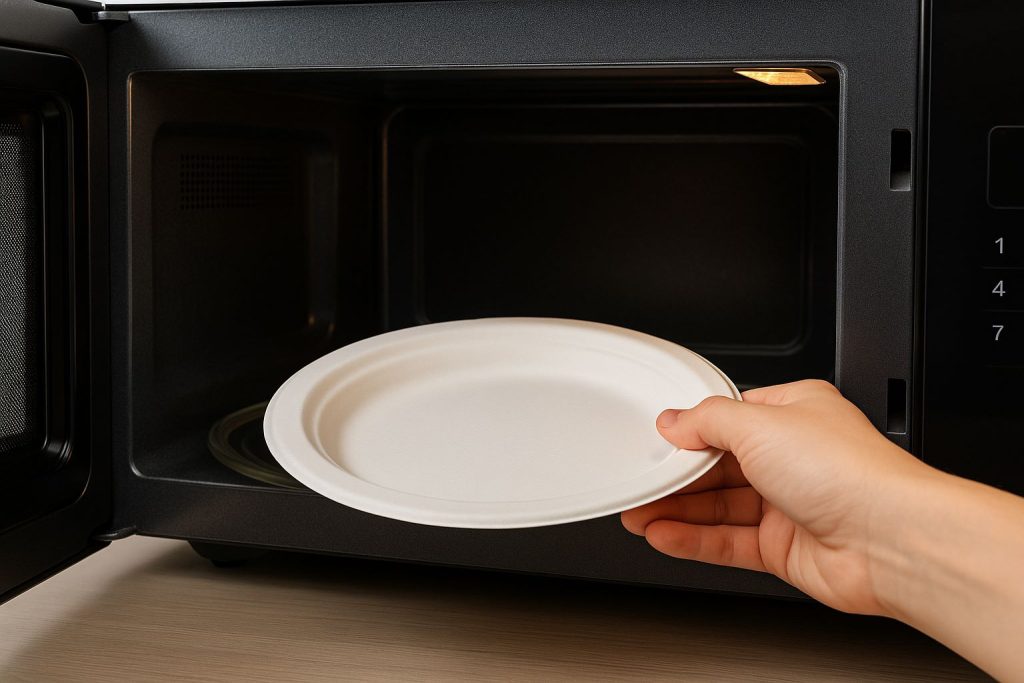 can you microwave paper plates