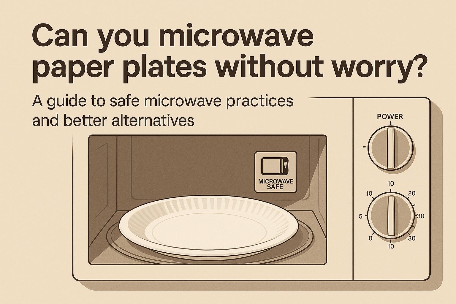 can you microwave paper plates safely