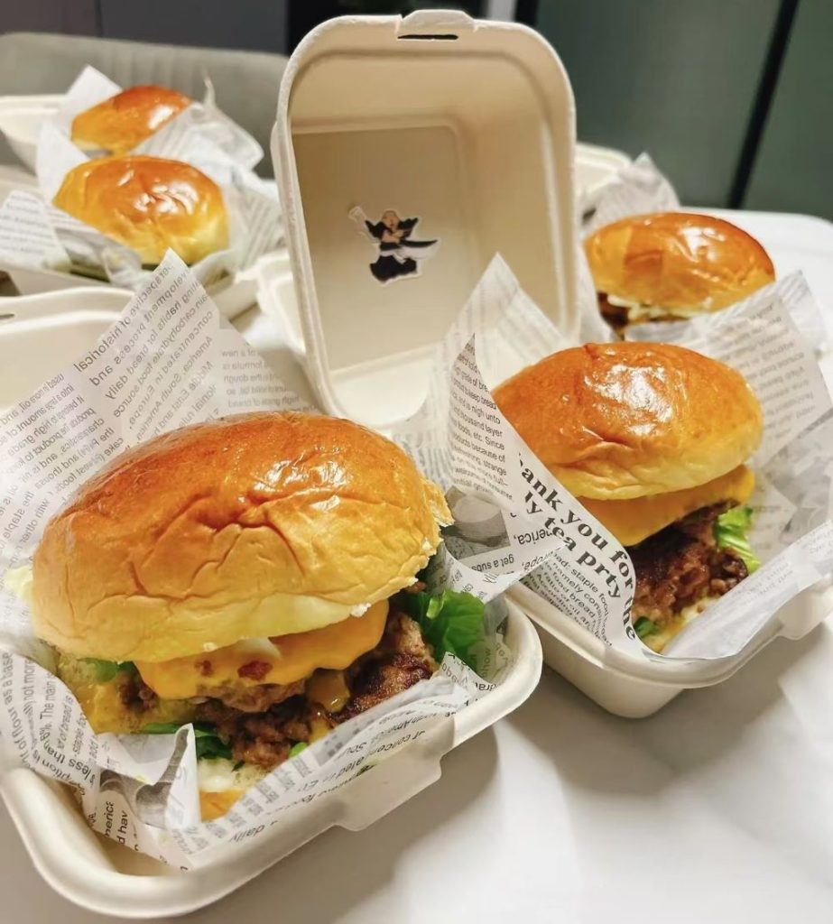bagasse burger box