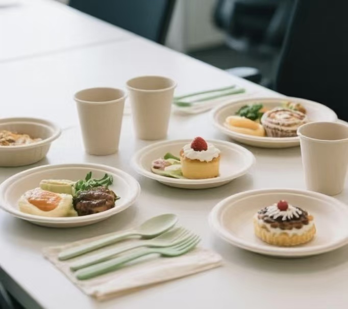 bagasse dessert plate