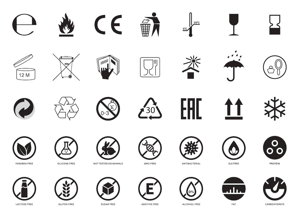 food packaging symbols