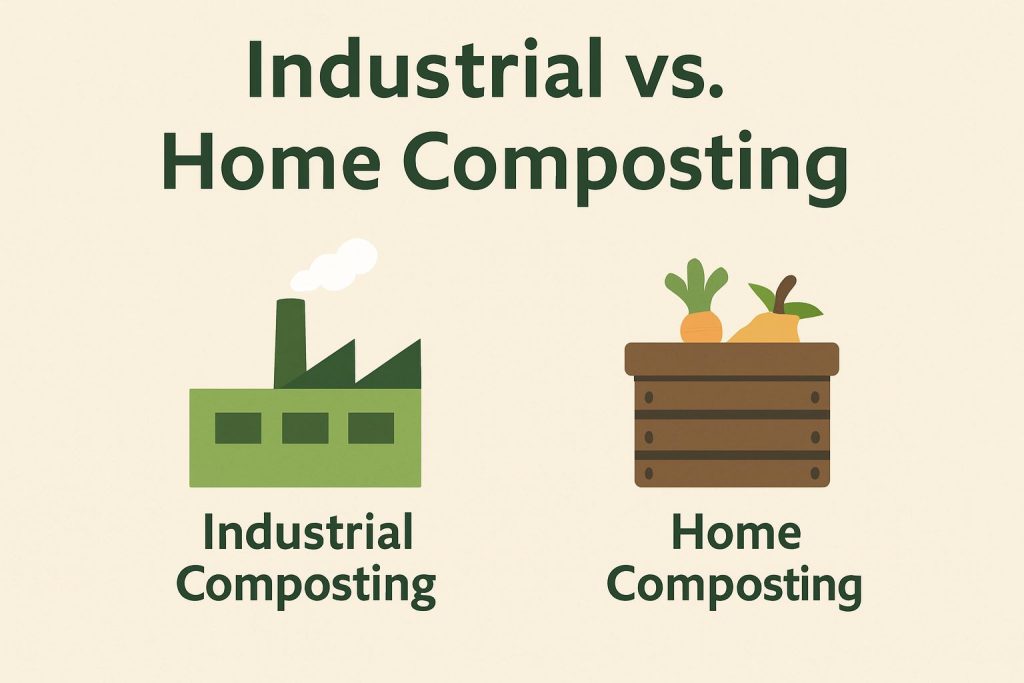 industrial vs home composting