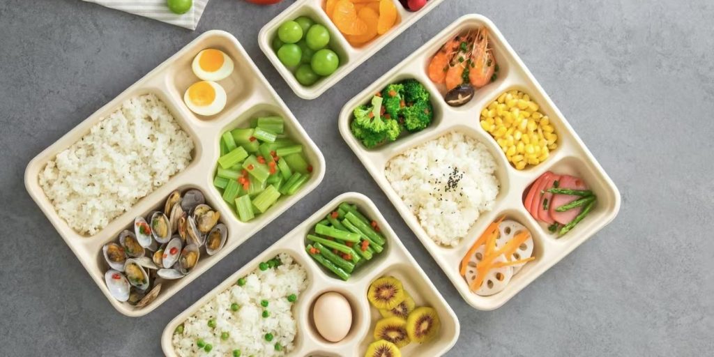 bagasse meal prep containers 1