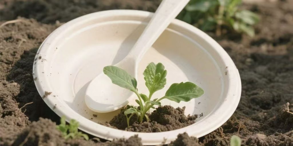 compost bagasse plate