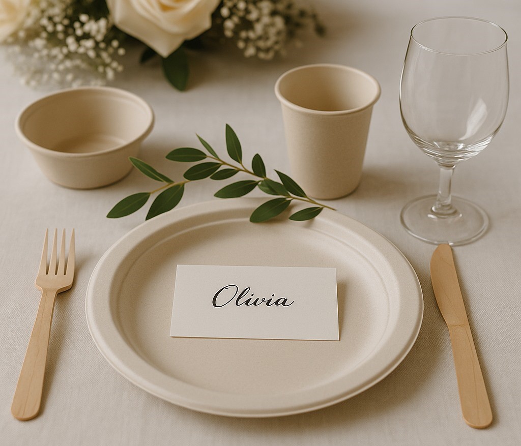 disposable wedding plates