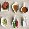 mini appetizer & tasting dishes | biodegradable finger food plates, sauce & dip cups