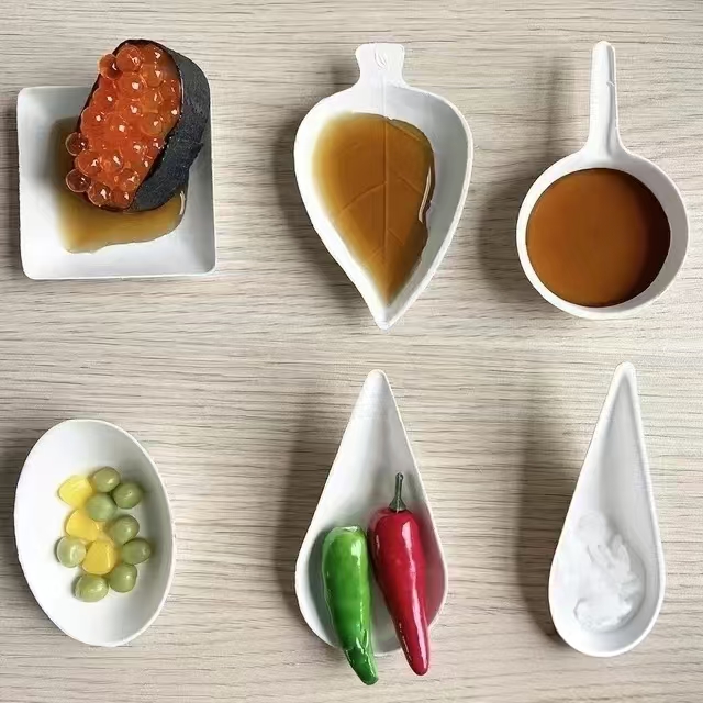 mini appetizer & tasting dishes | biodegradable finger food plates, sauce & dip cups