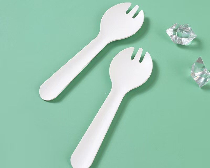 bagasse spork – biodegradable sugarcane sporks for catering & takeout