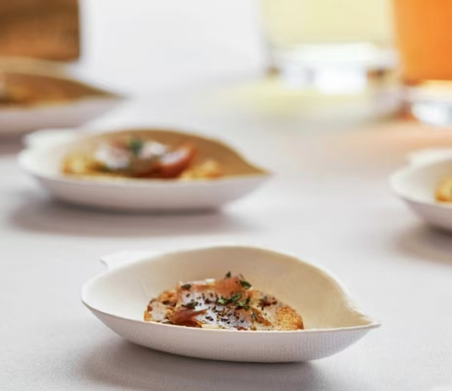 mini appetizer & tasting dishes | biodegradable finger food plates, sauce & dip cups