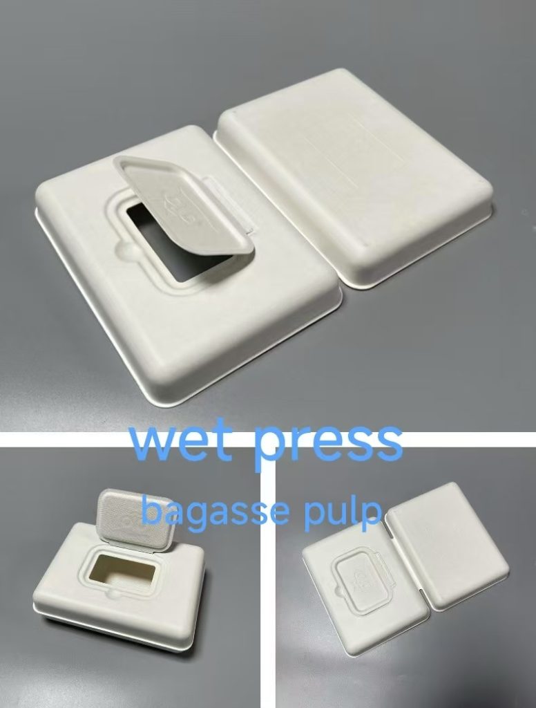 wet press—bagasse pulp