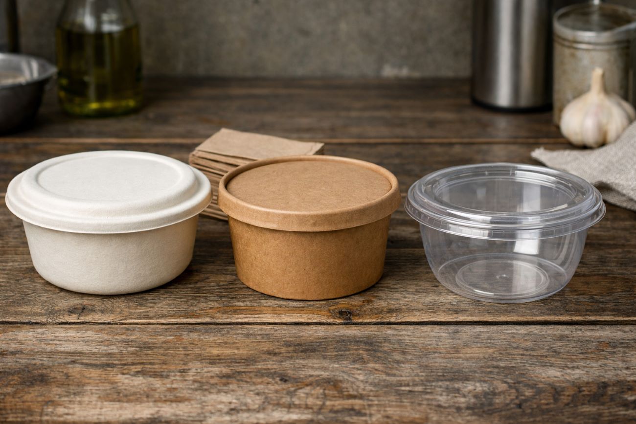 bagasse vs kraft vs pla bowl