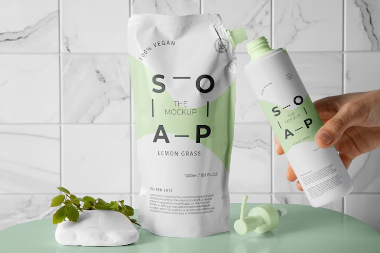 refillable container mockup