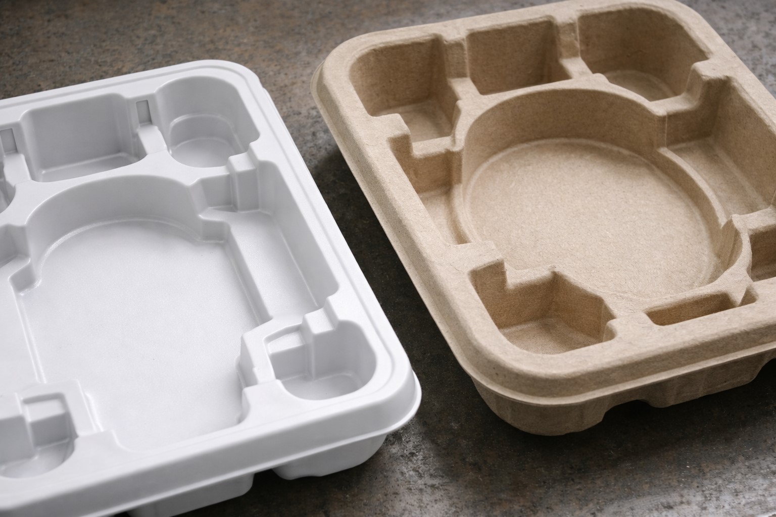 plastic packaging vs molded fiber packaging