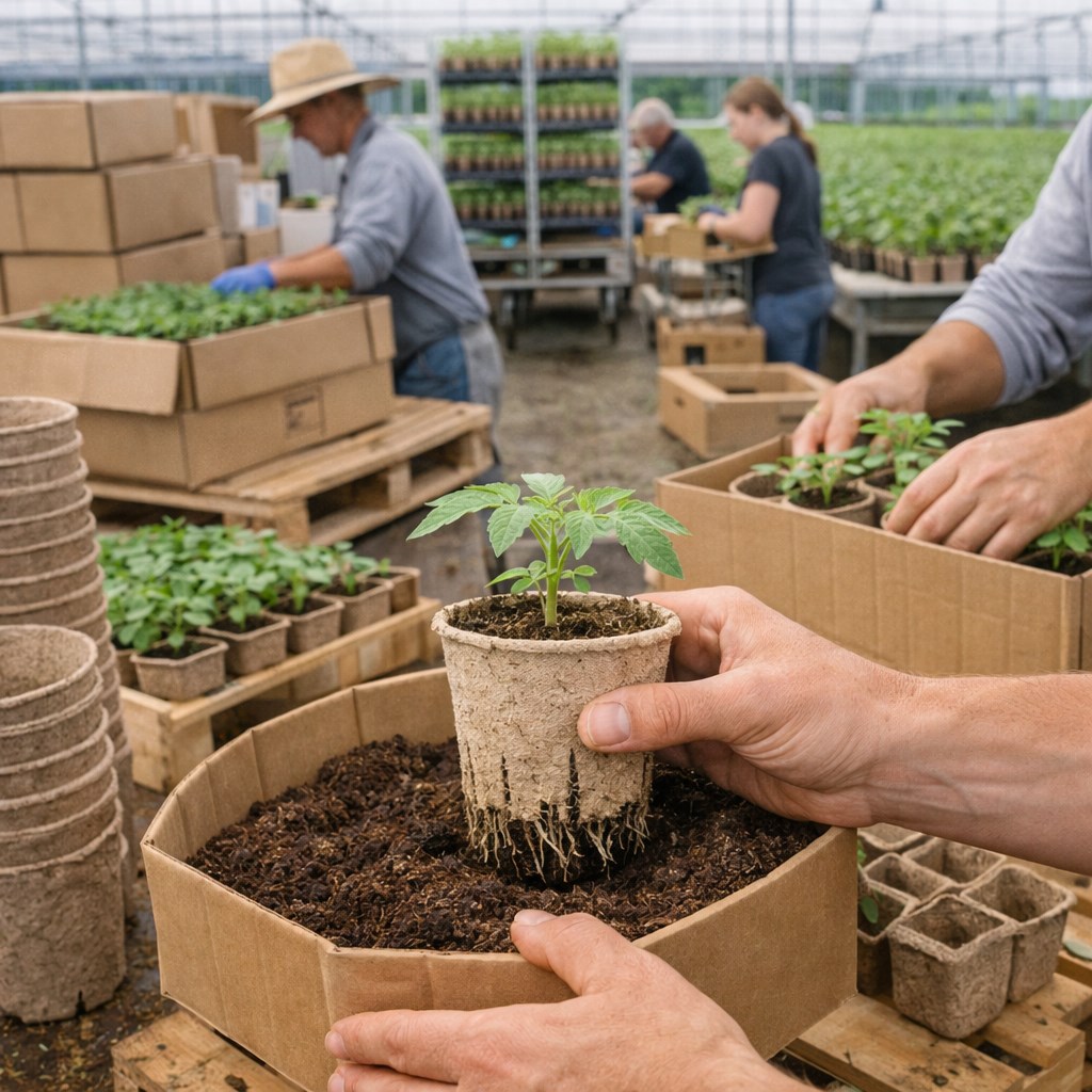 ecological seedling work site
